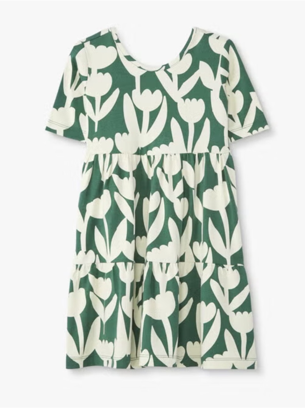 Hanna Andersson | Tiered Skater Dress | Tulip Print | Pockets | 6-7